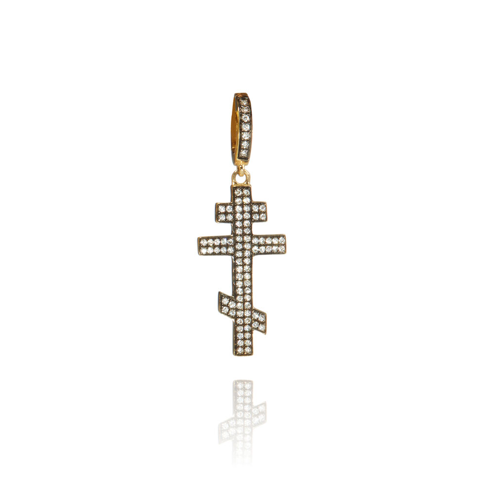 Touch Wood 18ct Gold Diamond Cross Charm | Annoushka jewelley